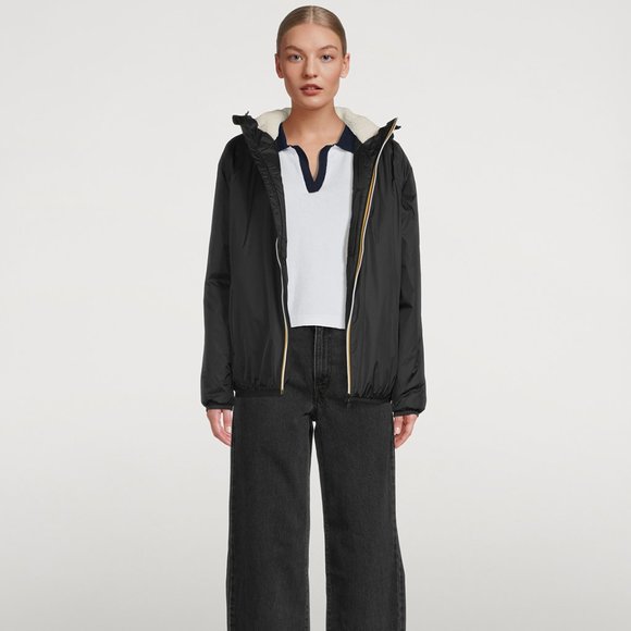 K-WAY COAT NWT FALL / WINTER windbreaker HOOD Sz S LE VRAI 3.0 ORSETTO $299 !! - Picture 1 of 6